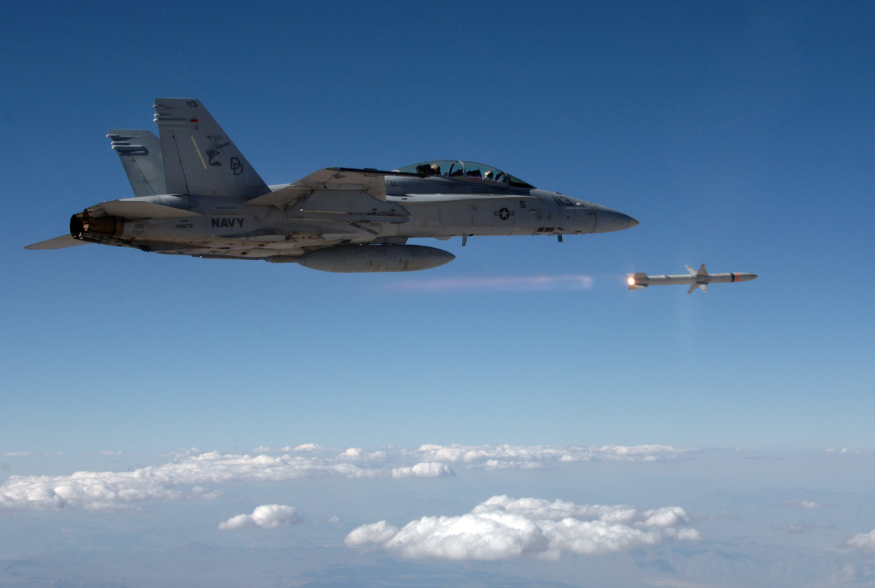 AARGM launch by a Super Hornet. Photo: US Navy.