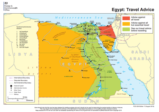 mapa egipt zakaz