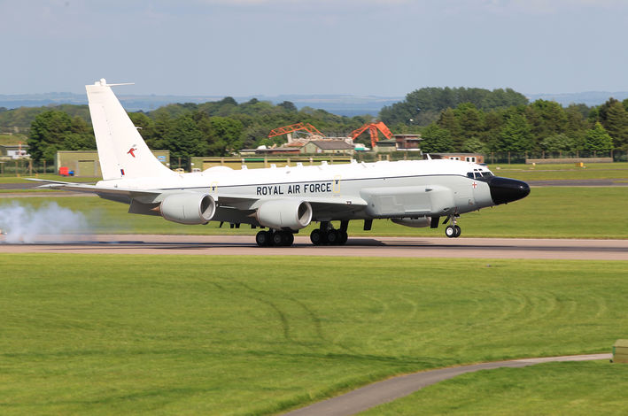 RC-135W RAF UK Wielka Brytania WRE SIGINT