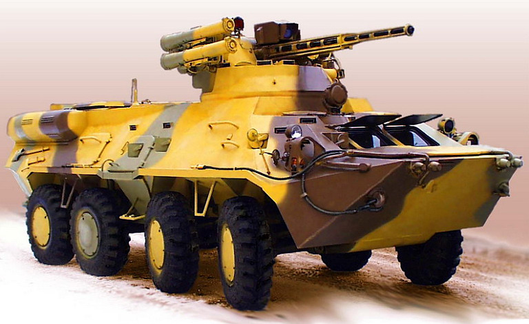 Wśród użytych przez armię birmańską pojazdów bojowych znalazły się m.in. ukraińskie transportery BTR-3U/Fot. Ukrspcexport