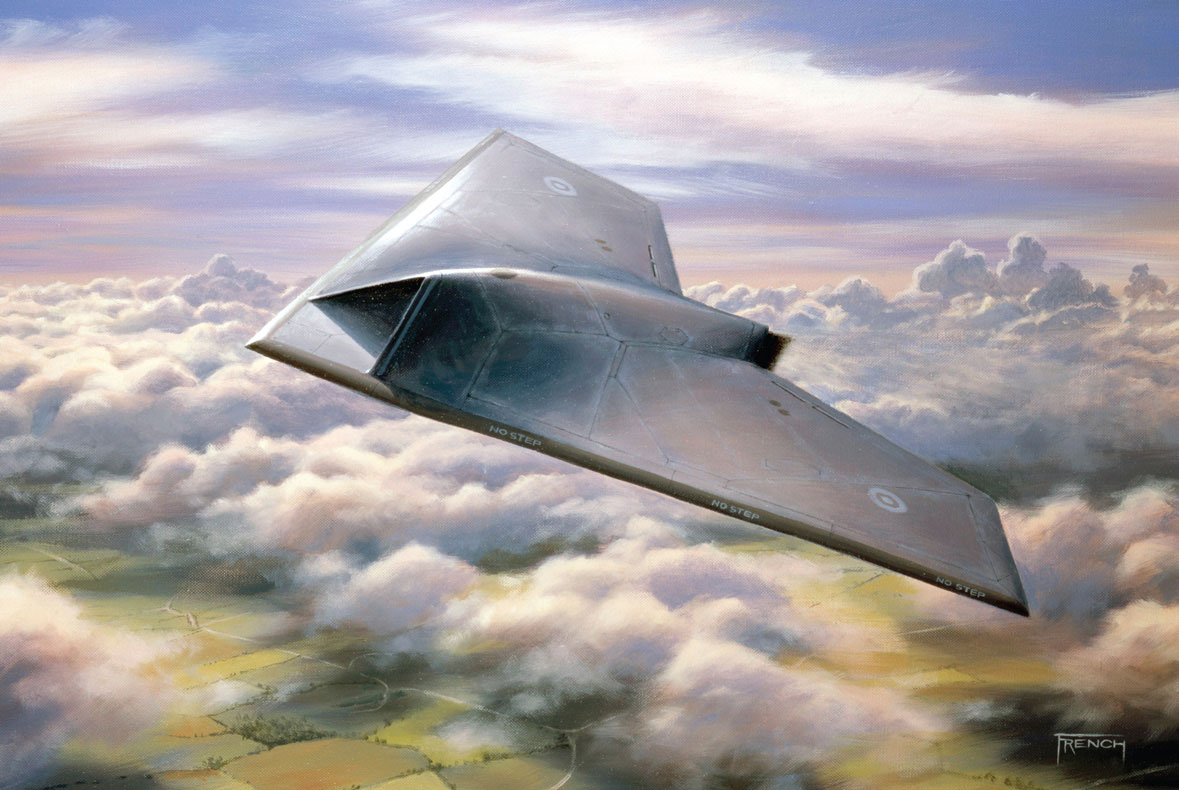Dron badawczy Taranis słuzył badaniom nad przyszłym bezzałogowym systemem uzbrojenia dla RAF. Fot. BAE Systems