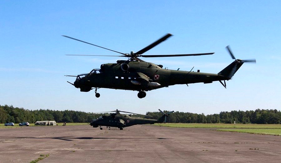 Polskie Mi-24 nie dysponują już kierowanymi pociskami przeciwpancernymi. Fot. por. nawig. Ryszard Sikora