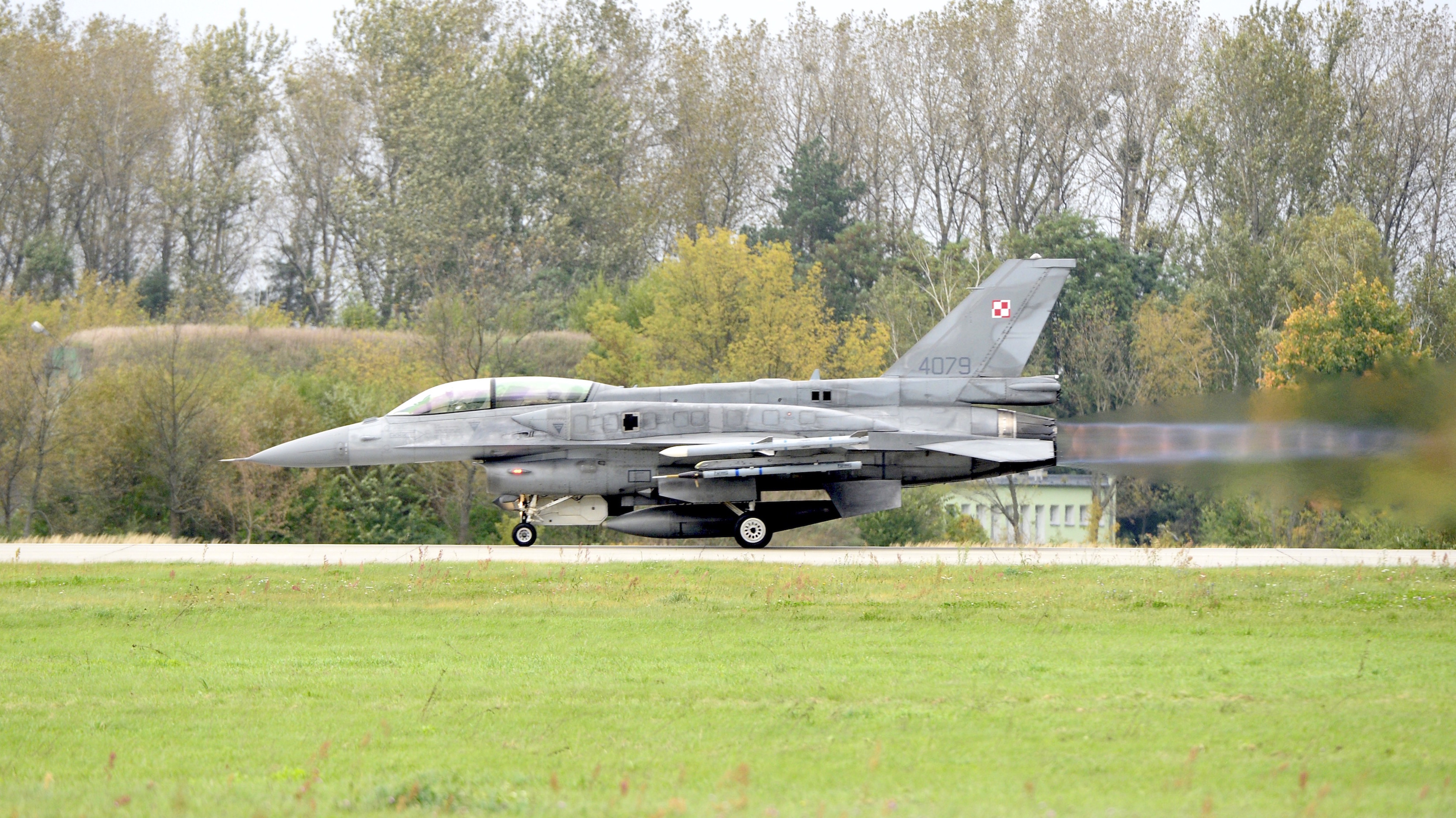Samolot F-16D Block 52+ w 31 Bazie Lotnictwa Taktycznego w Poznaniu-Krzesinach. Fot. Rafał Lesiecki / Defence24.pl