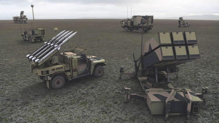 Skład baterii NASAMS w konfiguracji australijskiej. Fot. Departament Obrony Australii/Twitter, Raytheon.