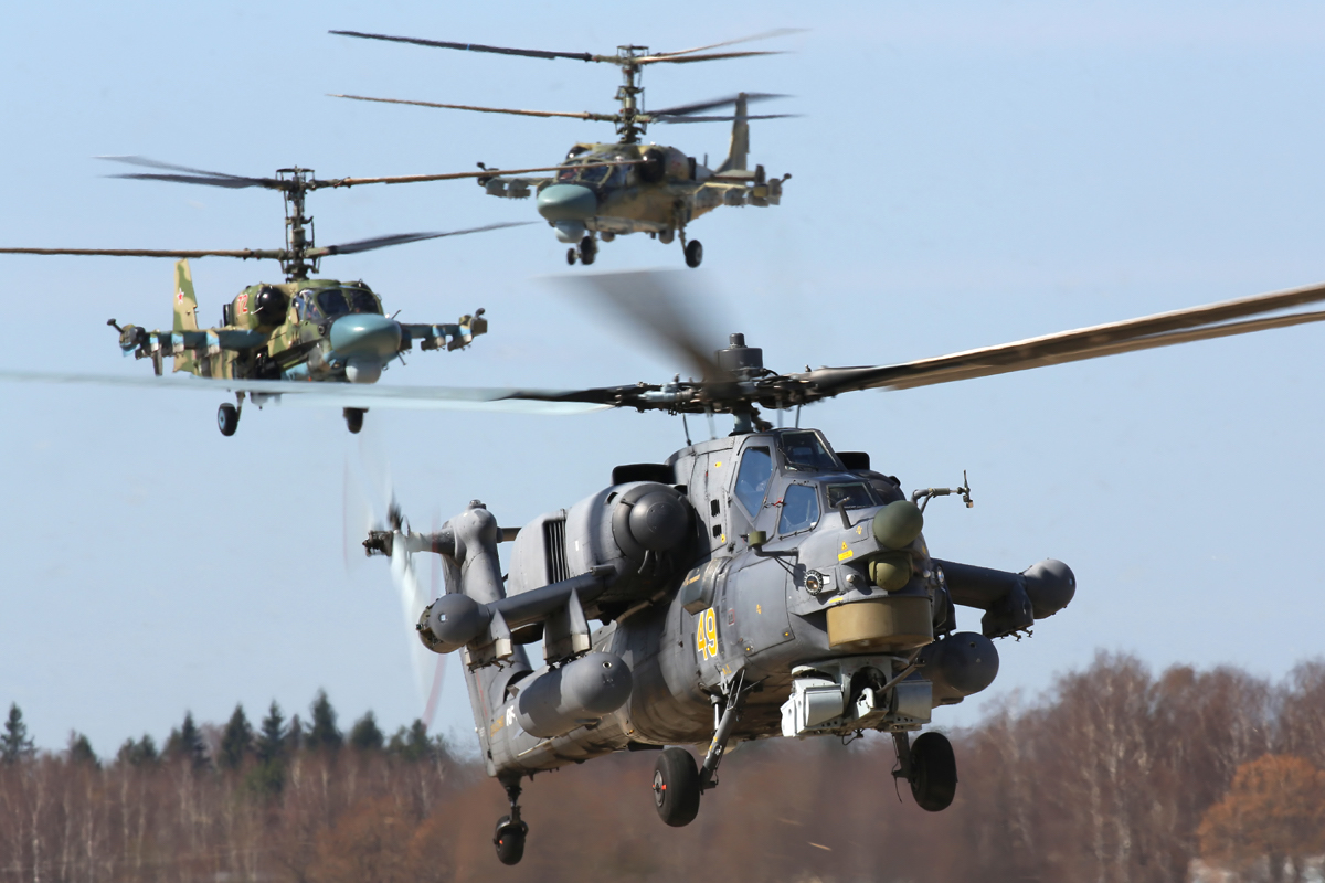 Mi-28 przez wiele lat konkurował z Ka-52. obecnie oba typy sa dostarczane do rosyjskich sił zbrojnych i odbiorców zagranicznych. Fot. mil.ru