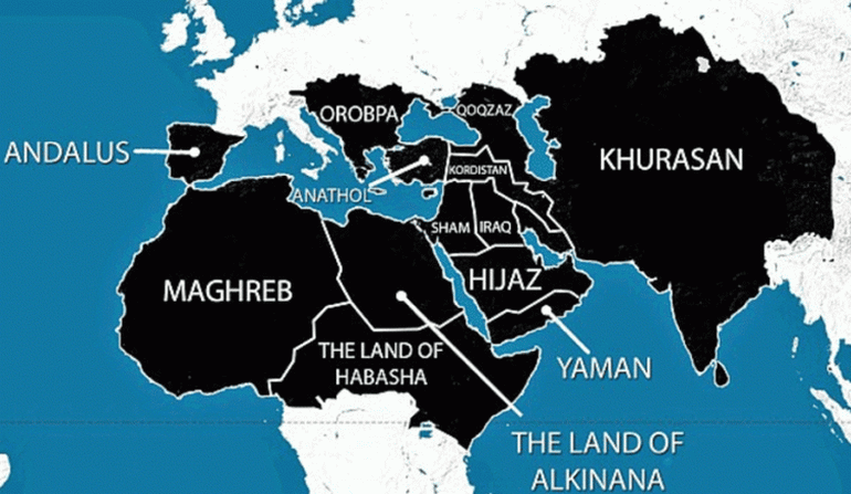 mapa plan kalifat